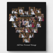 Plaque Photo Concevez Votre Propre Collage De Photos En Forme D (Devant)