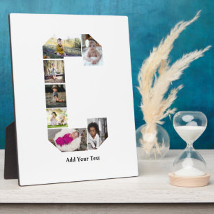 Plaque Photo Concevez votre propre lettre C Photo Collage