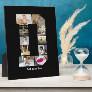 Plaque Photo Concevez votre propre lettre D photo Collage