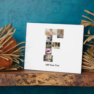 Plaque Photo Concevez votre propre lettre F photo Collage