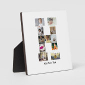 Plaque Photo Concevez votre propre lettre H photo Collage (Recto)