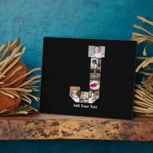 Plaque Photo Concevez votre propre lettre J Photo Collage