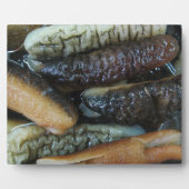 Plaque Photo Concombre de mer ... Nourriture du marché du Yaowa (Devant)