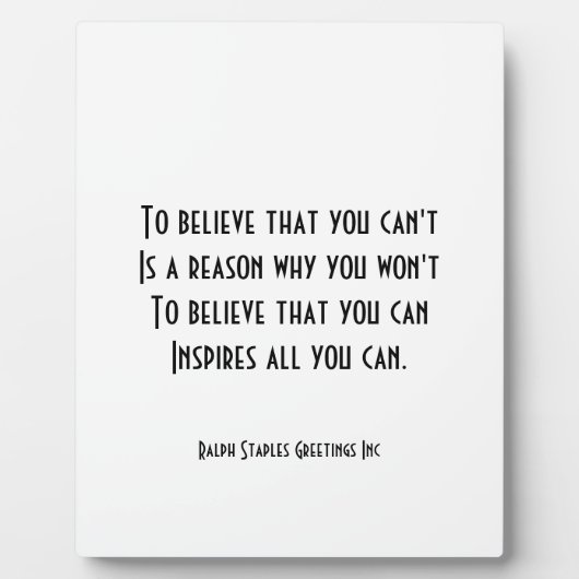 Plaque Photo Confiance (Devant)