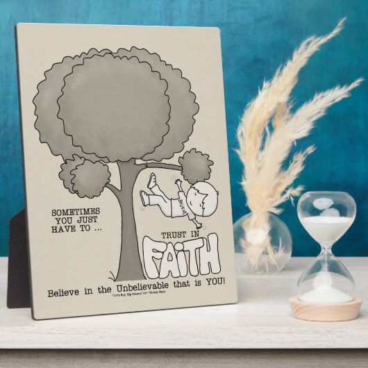 Plaque Photo Confiance en la Foi (Côté)