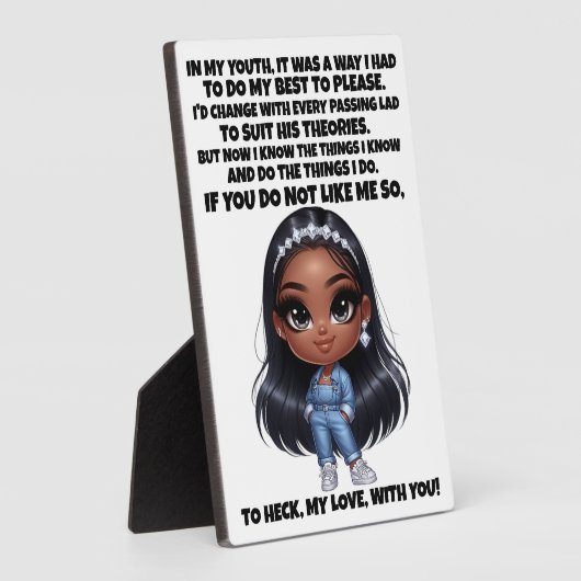 Plaque Photo CONFIANCE et bonne histoire .... (Côté)