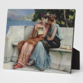 Plaque Photo Confidences (huile sur toile) (Côté)