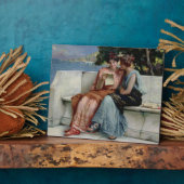 Plaque Photo Confidences (huile sur toile) (Côté)