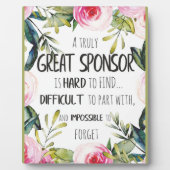 Plaque Photo Confirmation Commanditaire Cadeau Vraiment Grand c (Devant)