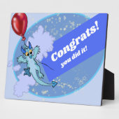 Plaque Photo Congrats des dragons de ballon (Côté)