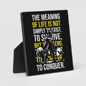 Plaque Photo Conquer - Gymnase Motivationnelle, Fitness d'entra (Recto)