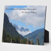 Plaque Photo Conquérir la montagne (Côté)