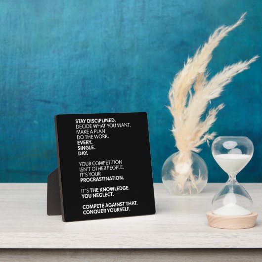 Plaque Photo Conquérir soi-même - Motivation (Insitu)