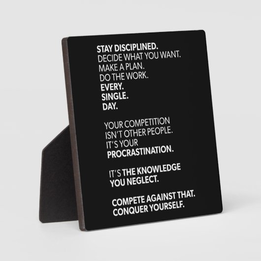 Plaque Photo Conquérir soi-même - Motivation (Recto)