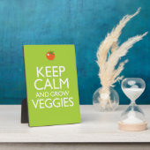 Plaque Photo Conserver le calme et augmenter les Légumes (Côté)