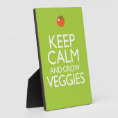 Plaque Photo Conserver le calme et augmenter les Légumes (Côté)