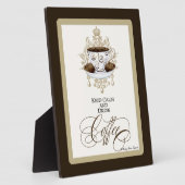 Plaque Photo Conserver le calme et boire un café - Mode Art Chi (Côté)