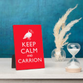 Plaque Photo Conserver le calme et le transport (Côté)