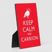 Plaque Photo Conserver le calme et le transport (Côté)