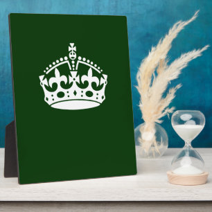 Plaque Photo Conserver l'icône de la couronne calme sur le vert