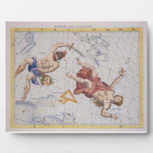 Plaque Photo Constellation de Perseus et Andromeda, de 'Atla