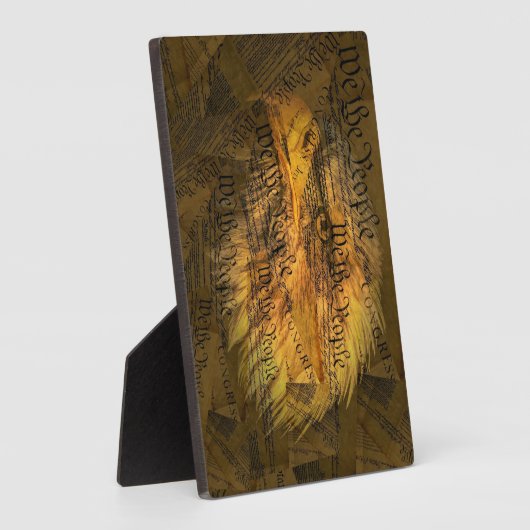 Plaque Photo Constitution American Bald Eagle (Côté)