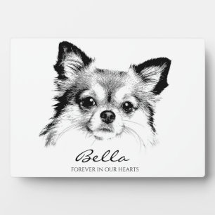 Plaque Photo Contempary Pour Toujours Dans Notre Coeur Pet Memo