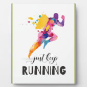 Plaque Photo Continuez à utiliser un devis motivationnel pour l (Devant)