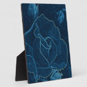 Plaque Photo contour bleu rose (Côté)