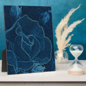 Plaque Photo contour bleu rose (Côté)