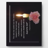 Plaque Photo Contrôle Sur L'Esprit - Soi Suprême, Citation Gita (Devant)