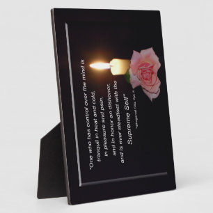 Plaque Photo Contrôle Sur L'Esprit - Soi Suprême, Citation Gita