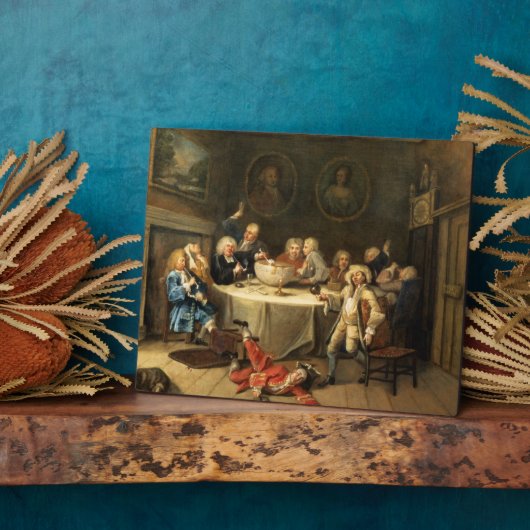 Plaque Photo Conversation moderne de minuit (Côté)