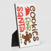 Plaque Photo Cookies pour Père Noël (Côté)