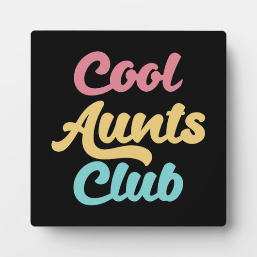 Plaque Photo Cool Aunts Club II (Devant)