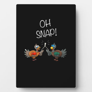 Plaque Photo Cool Oh Snap ! _ Drôle Turquie avec Wishbone Thank