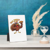 Plaque Photo Cool Turkey Thanksgiving Funny Oversized T-Shirt.p (Côté)