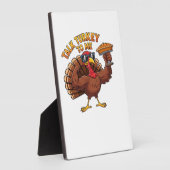 Plaque Photo Cool Turkey Thanksgiving Funny Oversized T-Shirt.p (Côté)