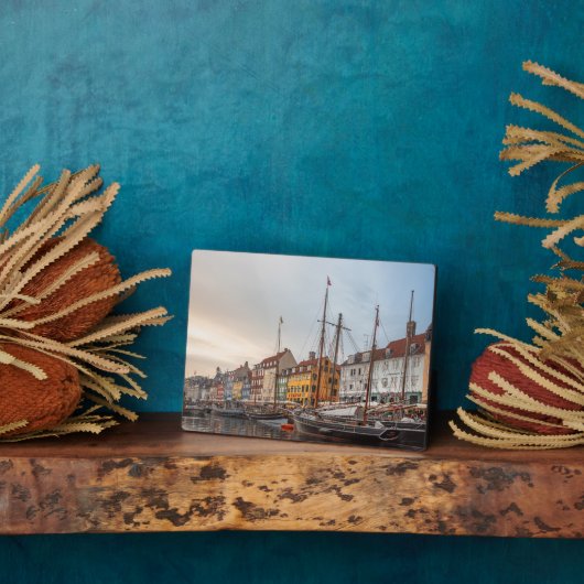 Plaque Photo Copenhague Danemark (Côté)