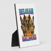Plaque Photo Copie de Malinois belge (Côté)