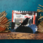 Plaque Photo Corbeau japonais (Côté)