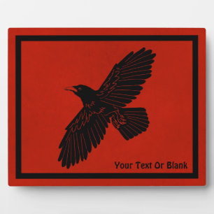 Plaque Photo Corbeau rouge