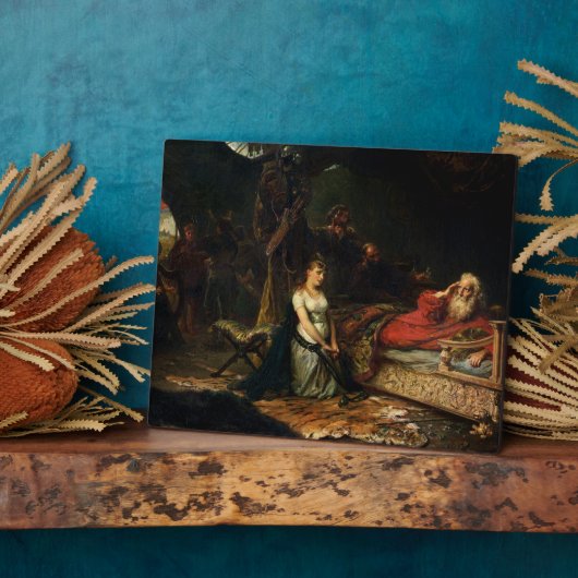 Plaque Photo Cordelia and King Lear (Côté)