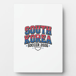 Plaque Photo Corée du Sud Football 2026 Football Gras Typogr Pa