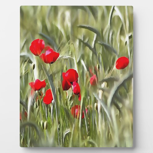 Plaque Photo Corn Poppies (Devant)