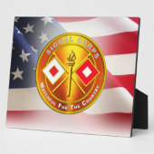 Plaque Photo Corps des signaux (Côté)