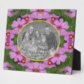 Plaque Photo Cosmos Rose Fleurs Faisy Ajouter Votre Photo (Côté)