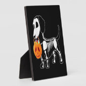 Plaque Photo Costume de chien d'Halloween (Côté)