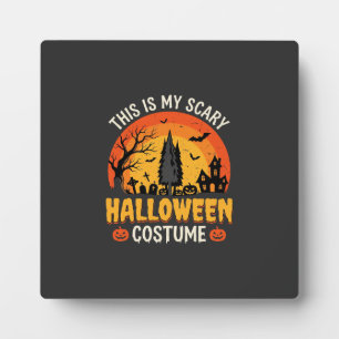 Plaque Photo Costume Halloween effrayant Design Vintage Sunset_