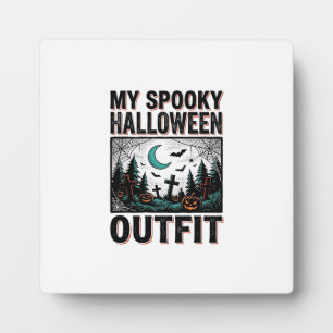 Plaque Photo Costume Halloween effrayant Vintage Graveyard Tee_